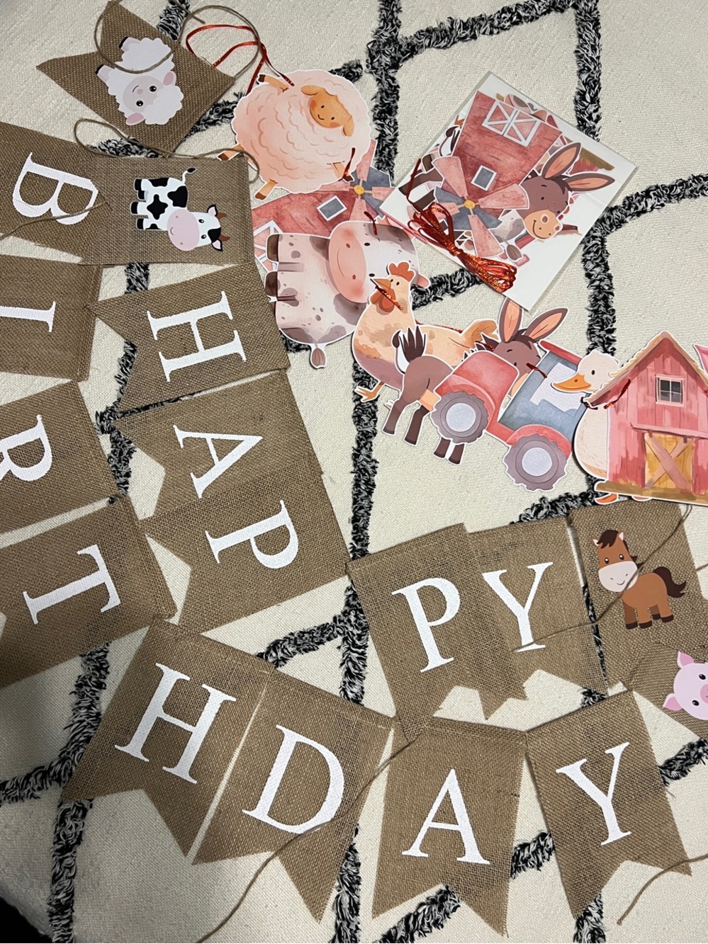 Farm Animal Happy Birthday Banners
